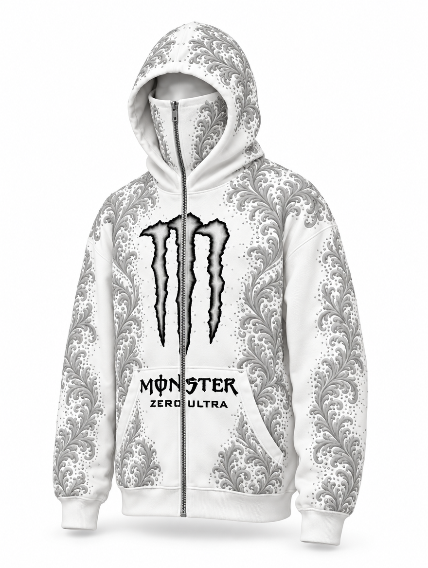 Zero Ultra | Three-quarter front view, hood and balaclava up
