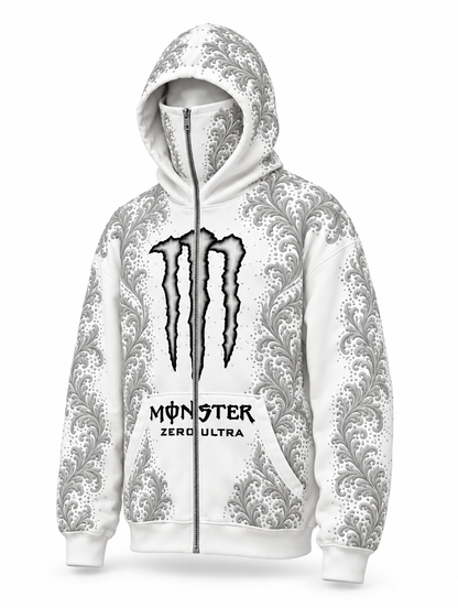 Zero Ultra | Three-quarter front view, hood and balaclava up