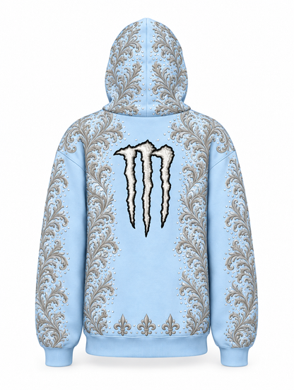 Ultra Blue | Back view, hood up
