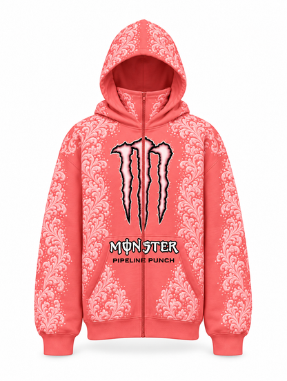 Pipeline Punch | Front view, hood up and balaclava down